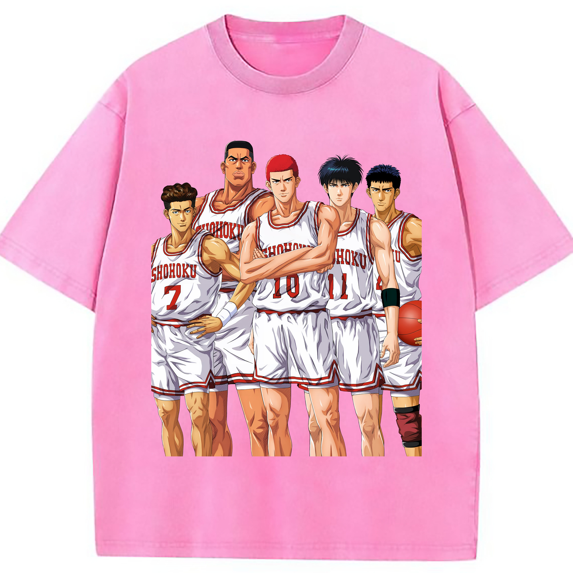 （画像用） SLAM DUNK／スラムダンク 綿100% ヴィンテージ風 半袖Tシャツ（フロントプリント）